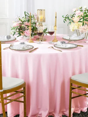 pink table cloth rentals in south jersey