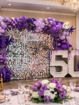 purple 50th in venue