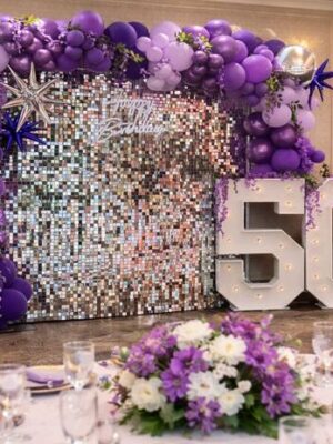 purple 50th in venue